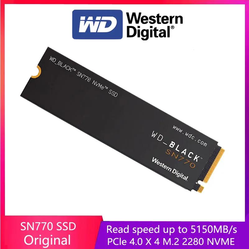    ָ Ʈ ũ, WD SN770 NVMe, 500GB, 1TB, 2TB, SSD Gen4 PCIe M.2 2280 PCIe 4.0 X4 ̺, PS5 ũž